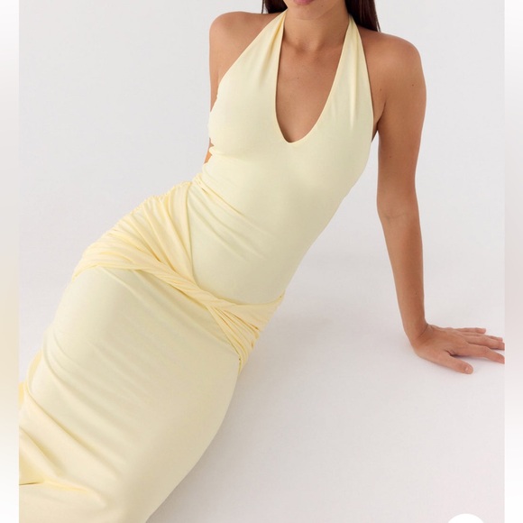 Peppermayo Maribelle Maxi Dress - Lemon - Picture 4 of 4